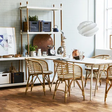 Système d'étagères Frame - Lava grey, bas, teck - Cane-line