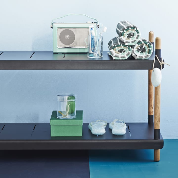Système d'étagères Frame, Lava grey, complet, teck Cane-line