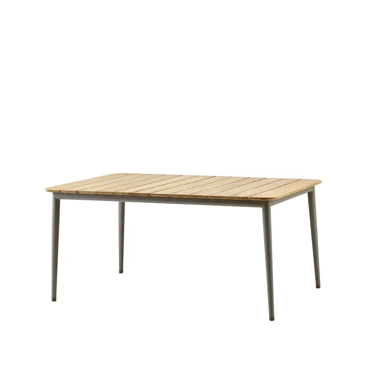 Table à manger Core teak 160x90x74 cm - Pied taupe - Cane-line