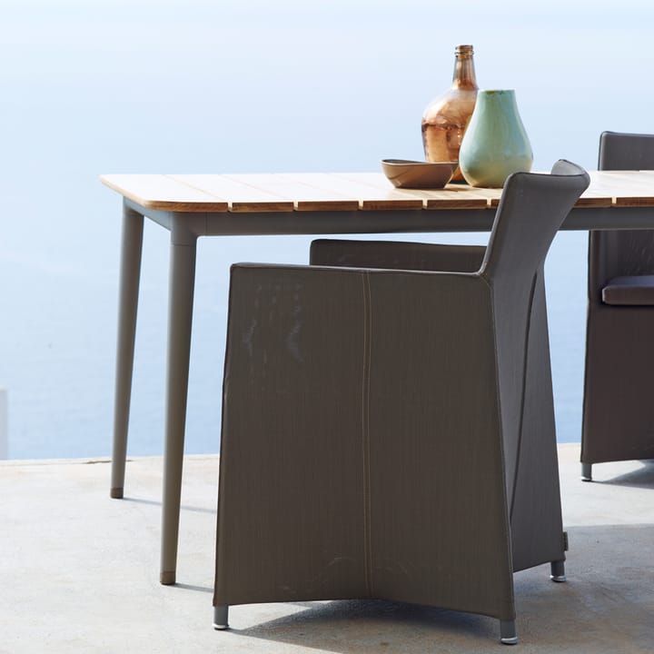 Table à manger Core teak 274x100x74 cm, Pied taupe Cane-line