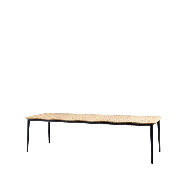 Table à manger Core teak 274x90x74 cm - Pied lava grey - Cane-line