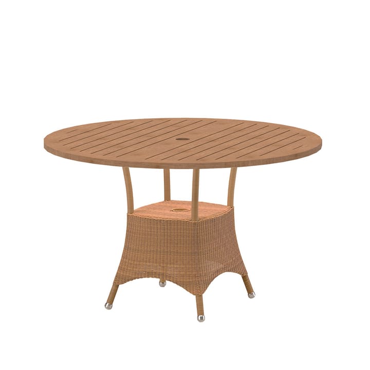 Table à manger Lansing Ø120 cm - Teak-weave nature  - Cane-line