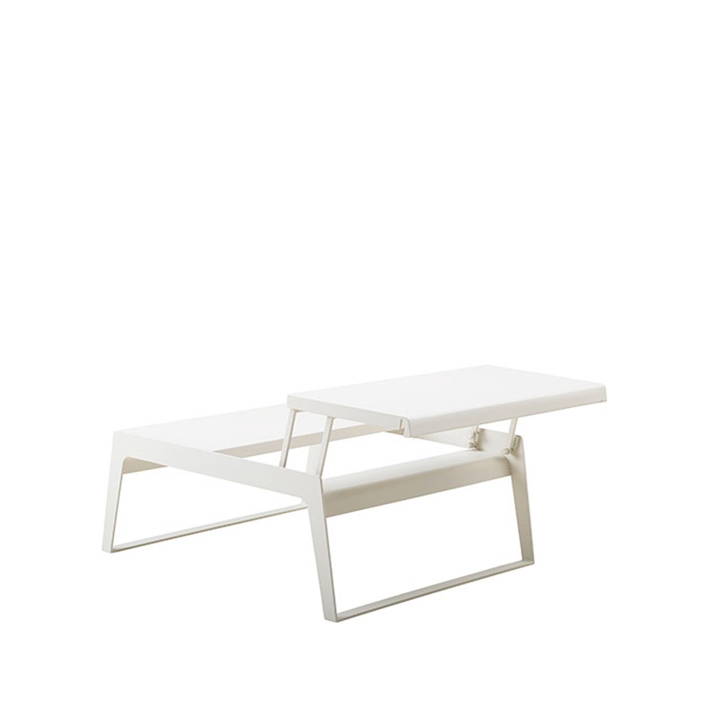 Cane-line Table basse Chill Out White, double | Design Scandinave | Tables de jardin | Blanc