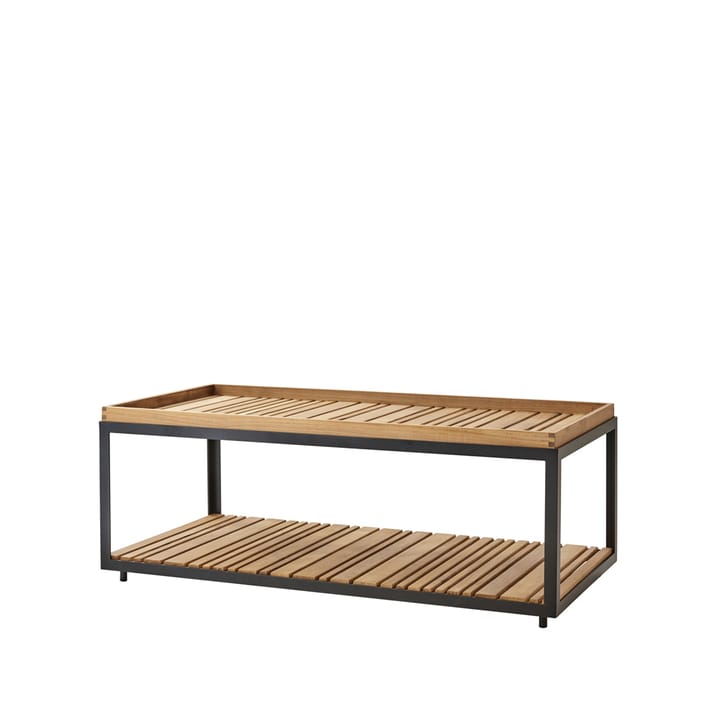 Table basse Level teak 62x122 cm - Lava grey - Cane-line