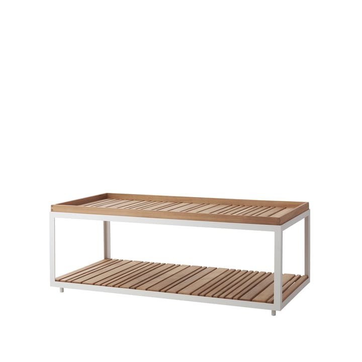 Table basse Level teak 62x122 cm - White - Cane-line