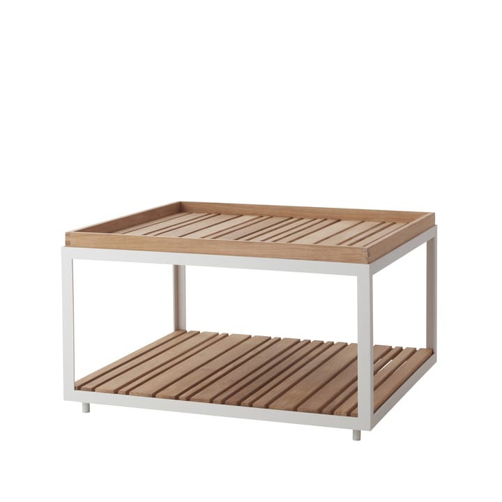 Table basse Level teak 79x79 cm - White - Cane-line