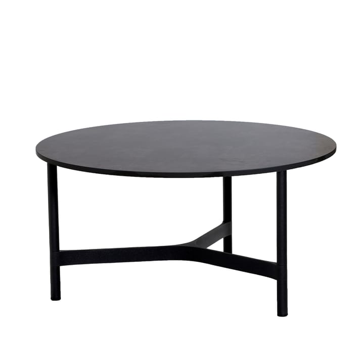 Table basse Twist large Ø90 cm - Dark grey-lava grey - Cane-line