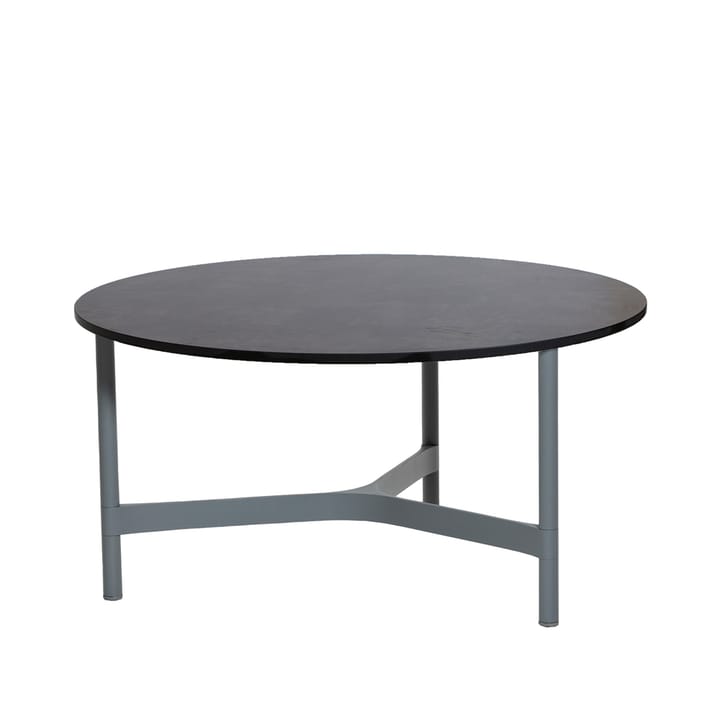 Table basse Twist large Ø90 cm - Dark grey-light grey - Cane-line