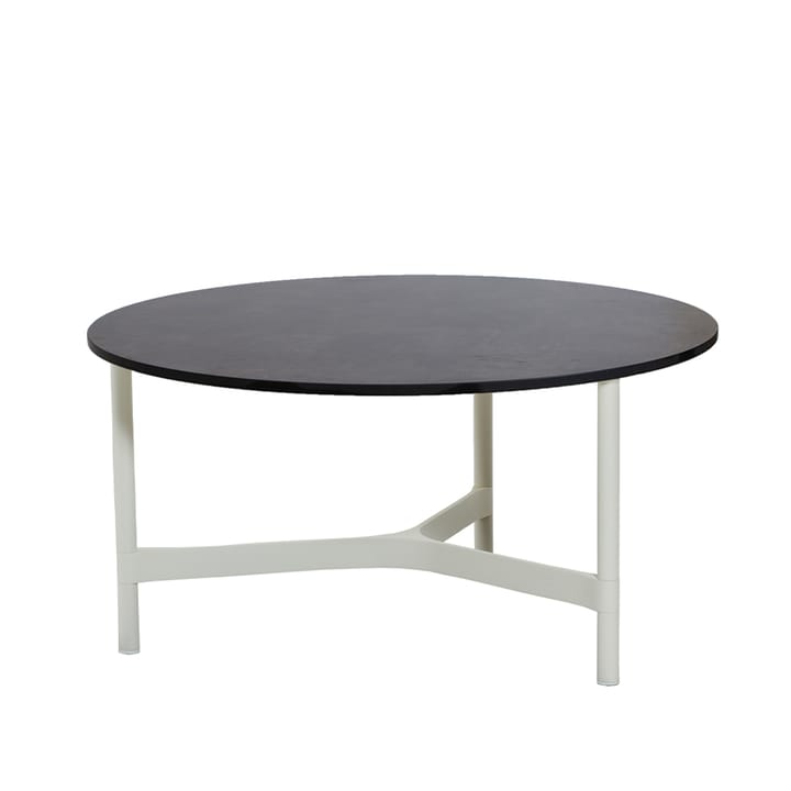 Table basse Twist large Ø90 cm - Dark grey-white - Cane-line