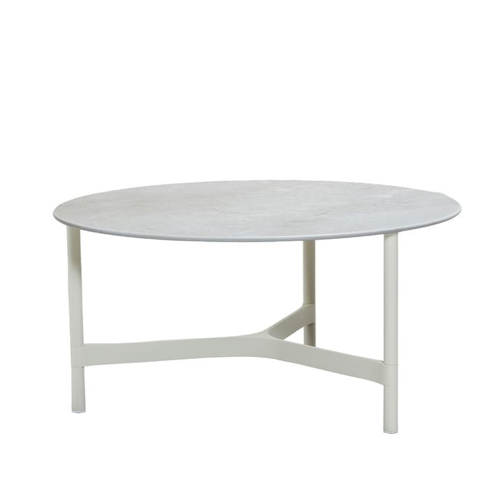 Table basse Twist large Ø90 cm - Fossil grey-white - Cane-line