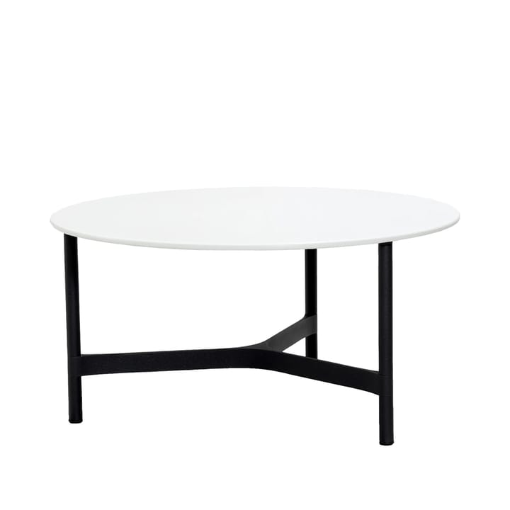 Table basse Twist large Ø90 cm - White-lava grey - Cane-line