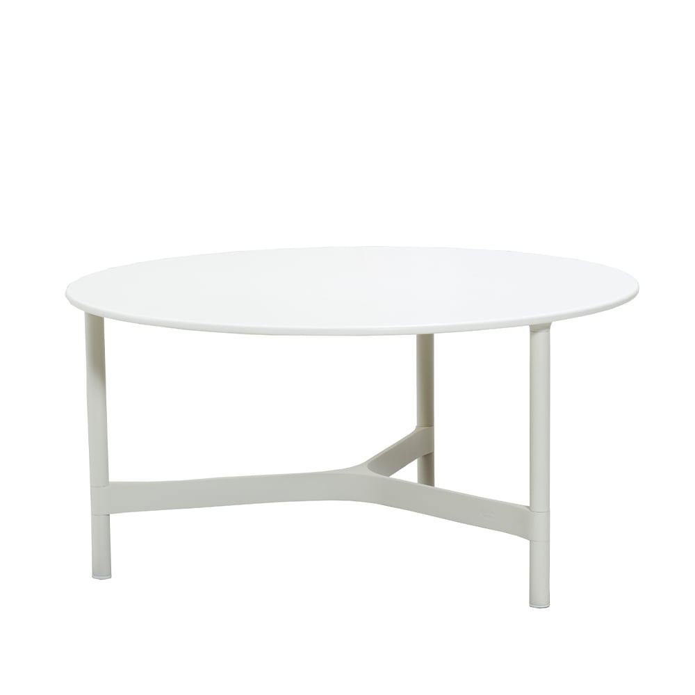 Cane-line Table basse Twist large 90 cm White-white