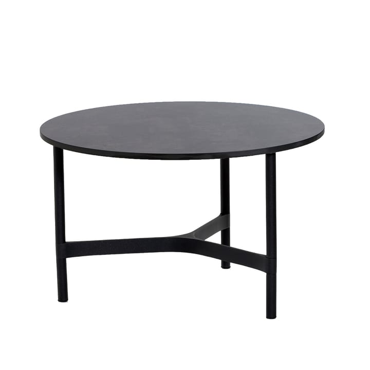 Table basse Twist medium Ø70 cm - Dark grey-lava grey - Cane-line