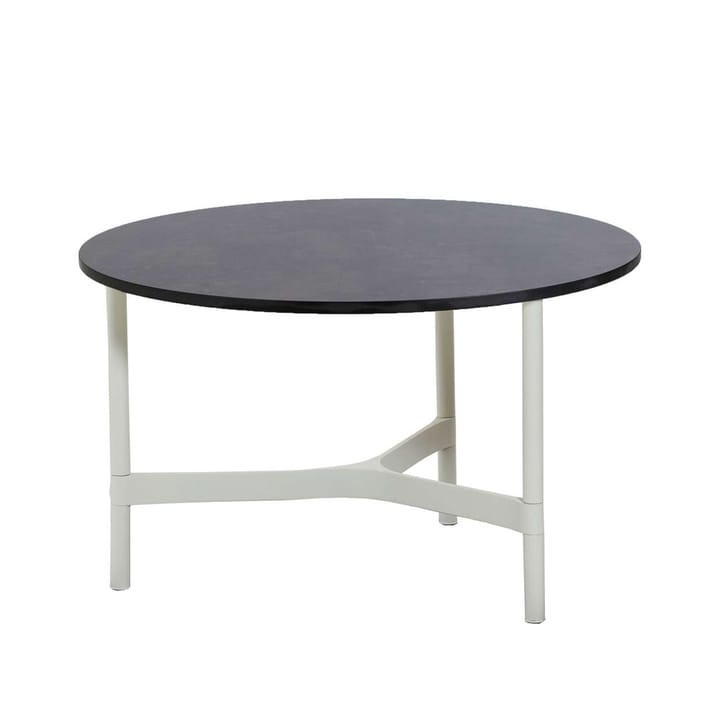 Table basse Twist medium Ø70 cm - Dark grey-white - Cane-line