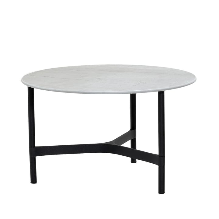 Table basse Twist medium Ø70 cm - Fossil grey-lava grey - Cane-line