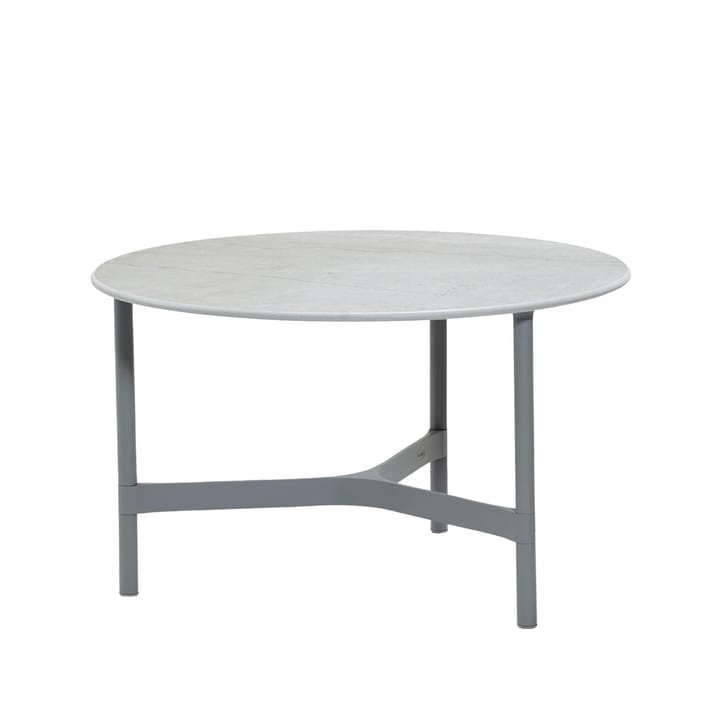 Table basse Twist medium Ø70 cm - Fossil grey-light grey - Cane-line