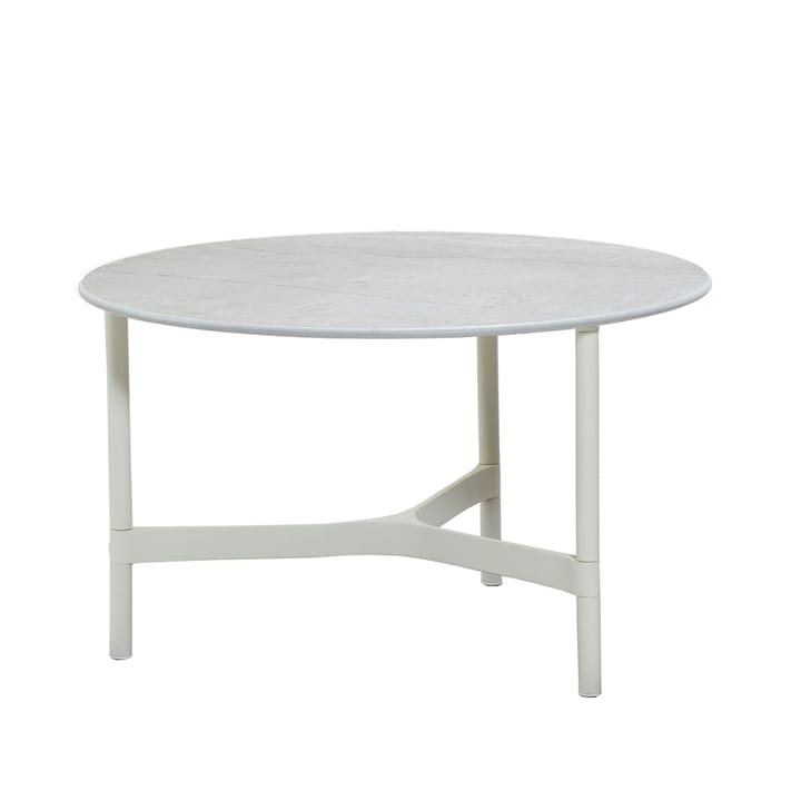 Table basse Twist medium Ø70 cm - Fossil grey-white - Cane-line