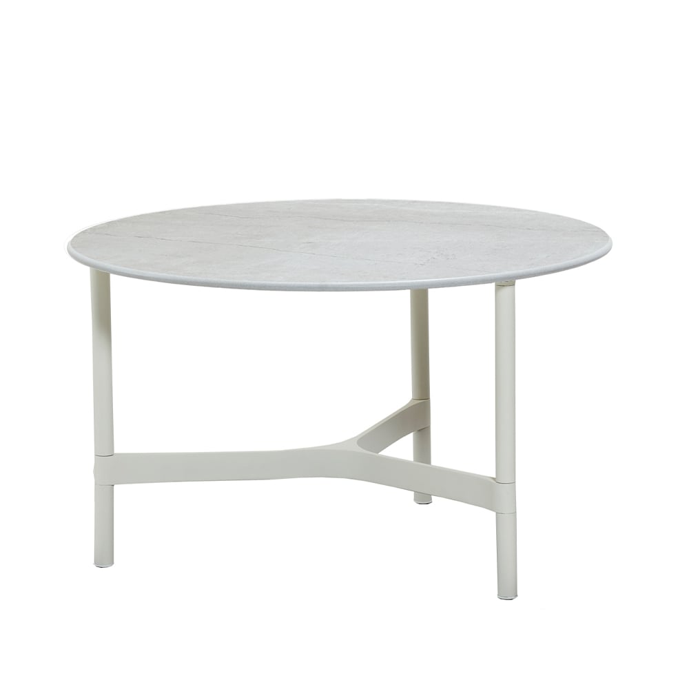 Cane-line Table basse Twist medium 70 cm White-white