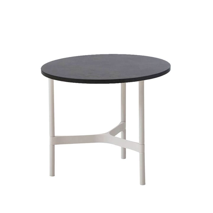 Table basse Twist small Ø45 cm - Dark grey-white - Cane-line