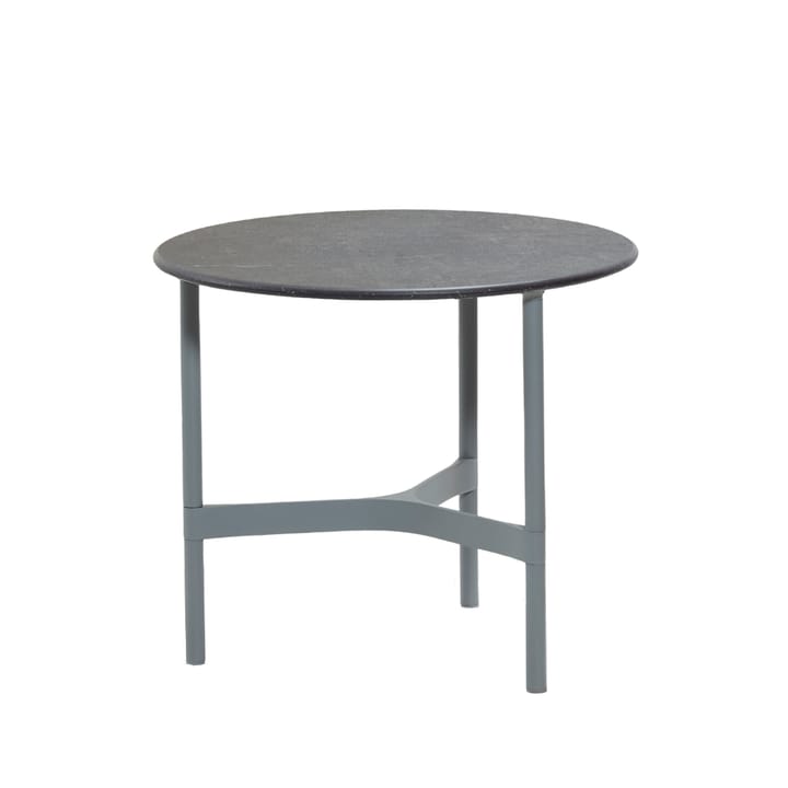 Table basse Twist small Ø45 cm - Fossil black-light grey - Cane-line