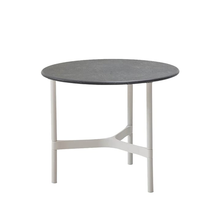 Table basse Twist small Ø45 cm - Fossil grey-white - Cane-line