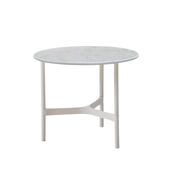 Table basse Twist small Ø45 cm - Fossil grey-white - Cane-line