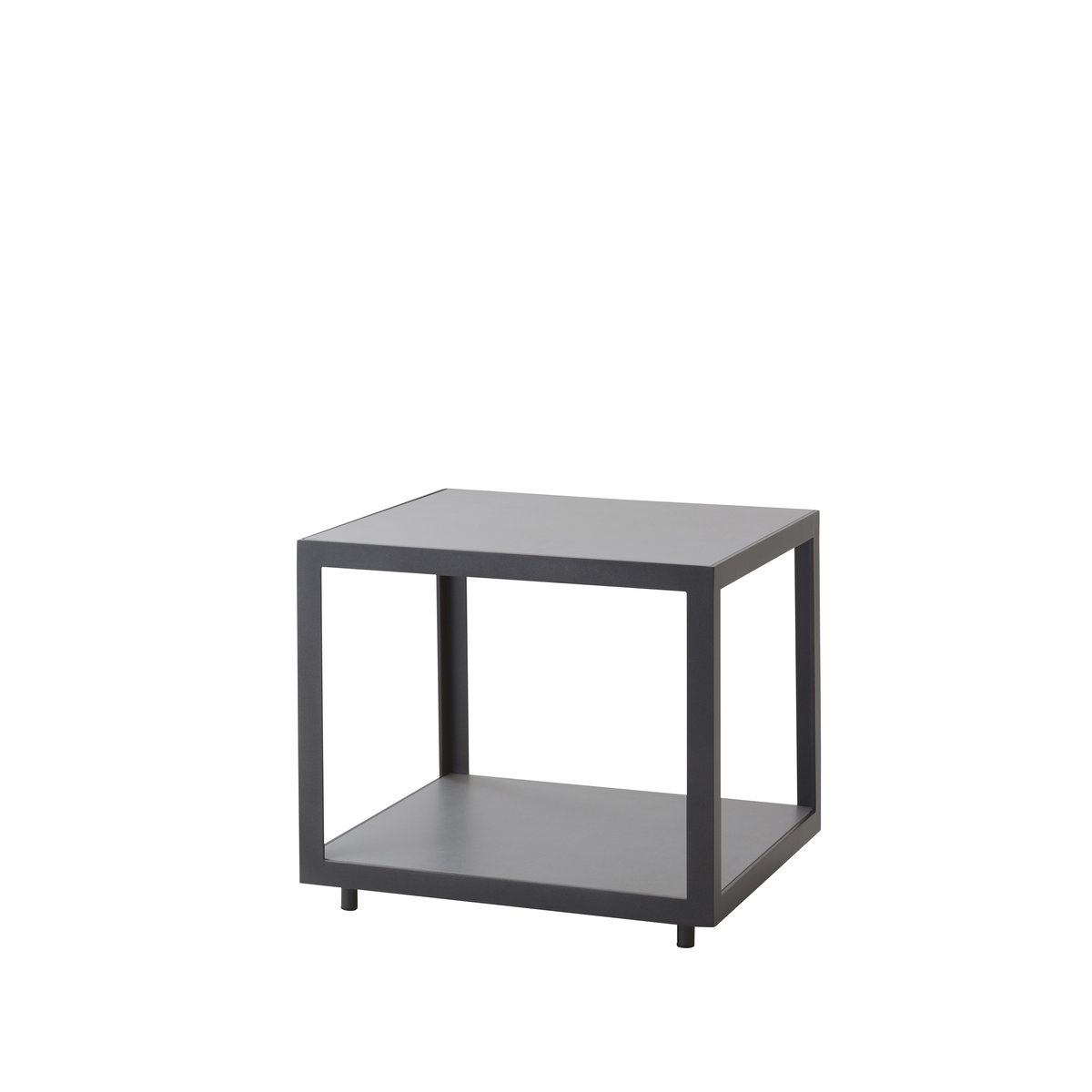 cane-line table d'appoint level light grey céramique-lave gris