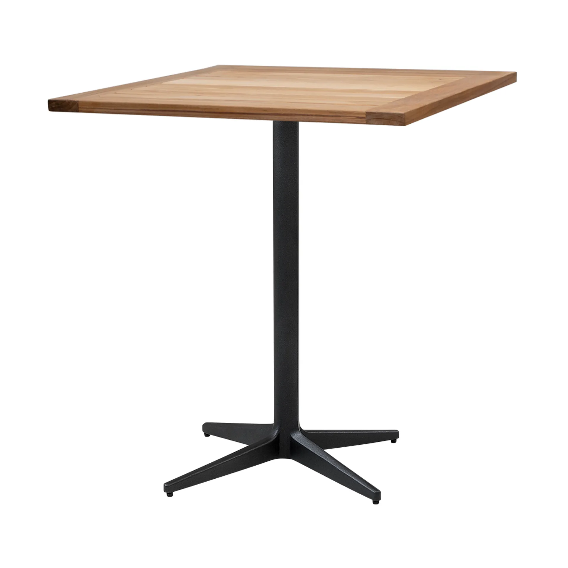 Table de café Drop teak 72x72 cm, Pied lava grey Cane-line