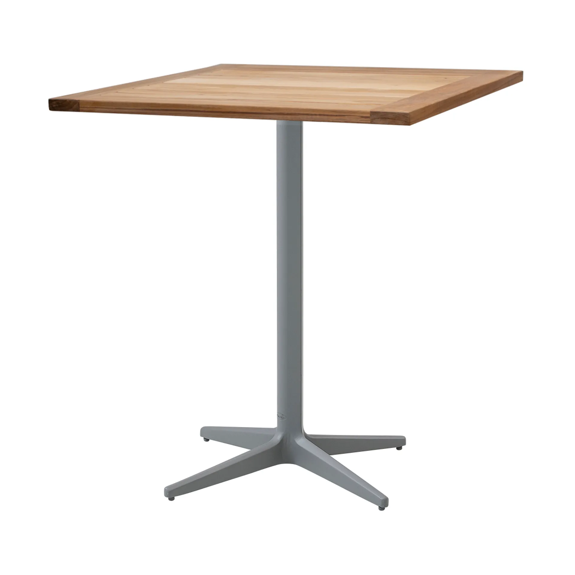 Table de café Drop teak 72x72 cm, Pied Light grey Cane-line