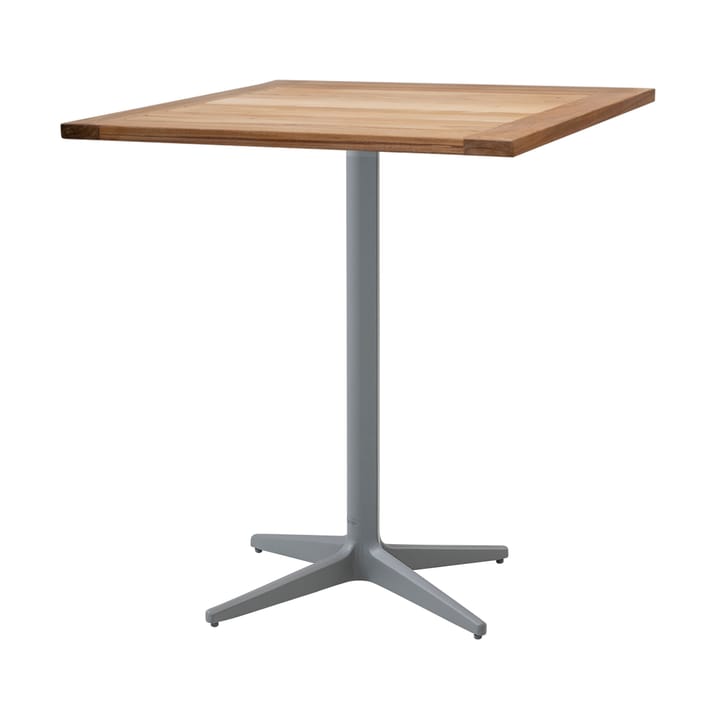 Table de café Drop teak 72x72 cm - Pied Light grey - Cane-line