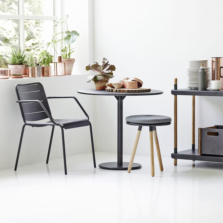 Table de café Go Ø80 cm - Lava grey-lava grey - Cane-line