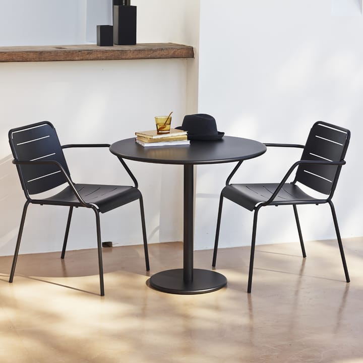 Table de café Go Ø80 cm - Light grey-lava grey - Cane-line