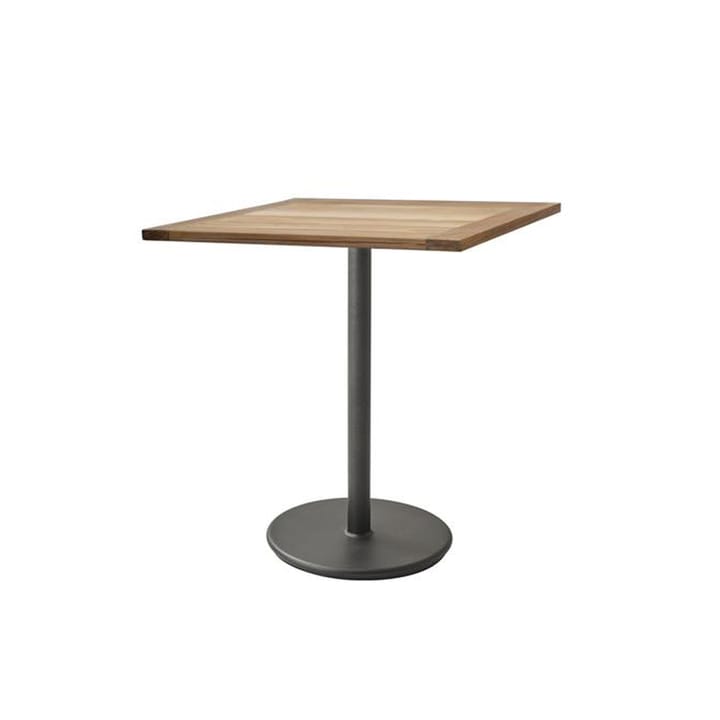 Table de café Go teak 72x72 cm - Pied Lava grey - Cane-line