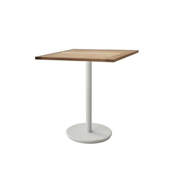 Table de café Go teak 72x72 cm - Support blanc - Cane-line