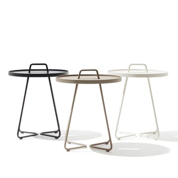 Table On the Move Ø37 cm - White - Cane-line