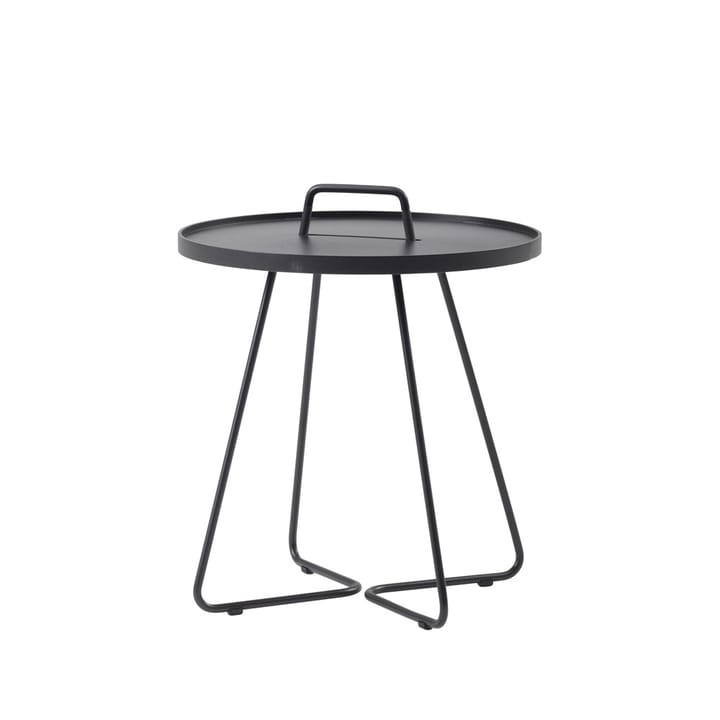 Table On the Move Ø44 cm - Black - Cane-line