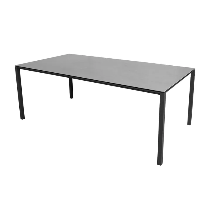 Table Pure 200x100 cm Concrete grey-lava grey - Cane-line