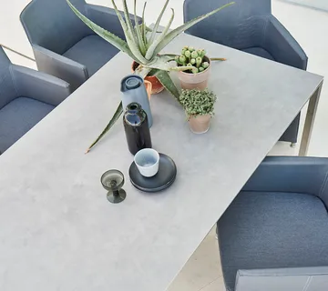 Table Pure 200x100 cm Concrete grey-lava grey - Cane-line