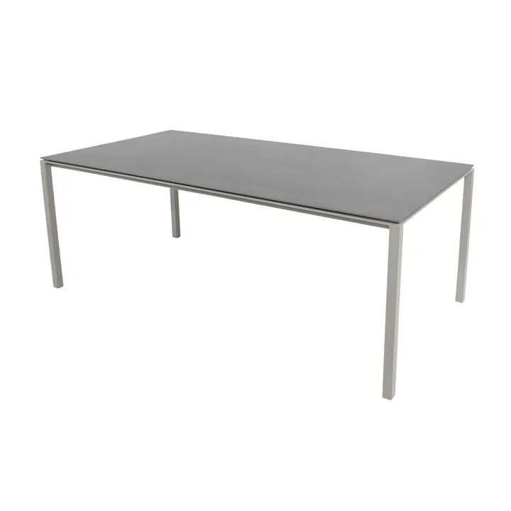Table Pure 200x100 cm Gris Basalt-taupe - Cane-line