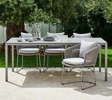 Table Pure 200x100 cm Gris Basalt-taupe - Cane-line