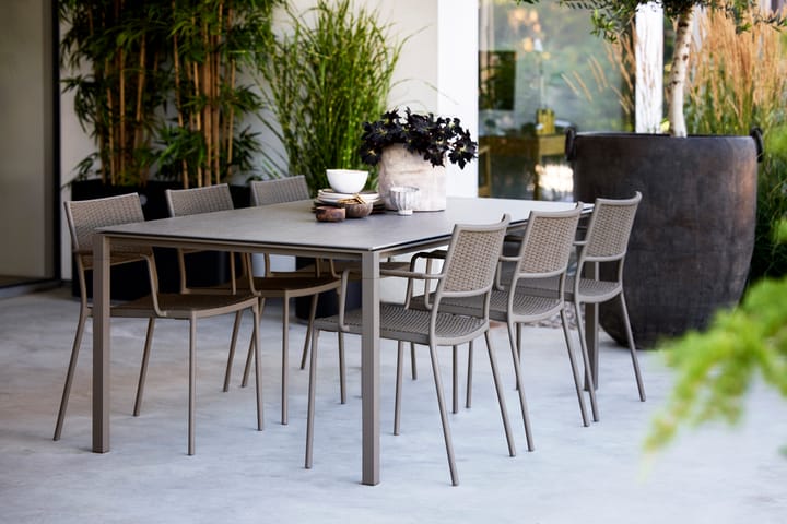 Table Pure 200x100 cm Gris Basalt-taupe - undefined - Cane-line
