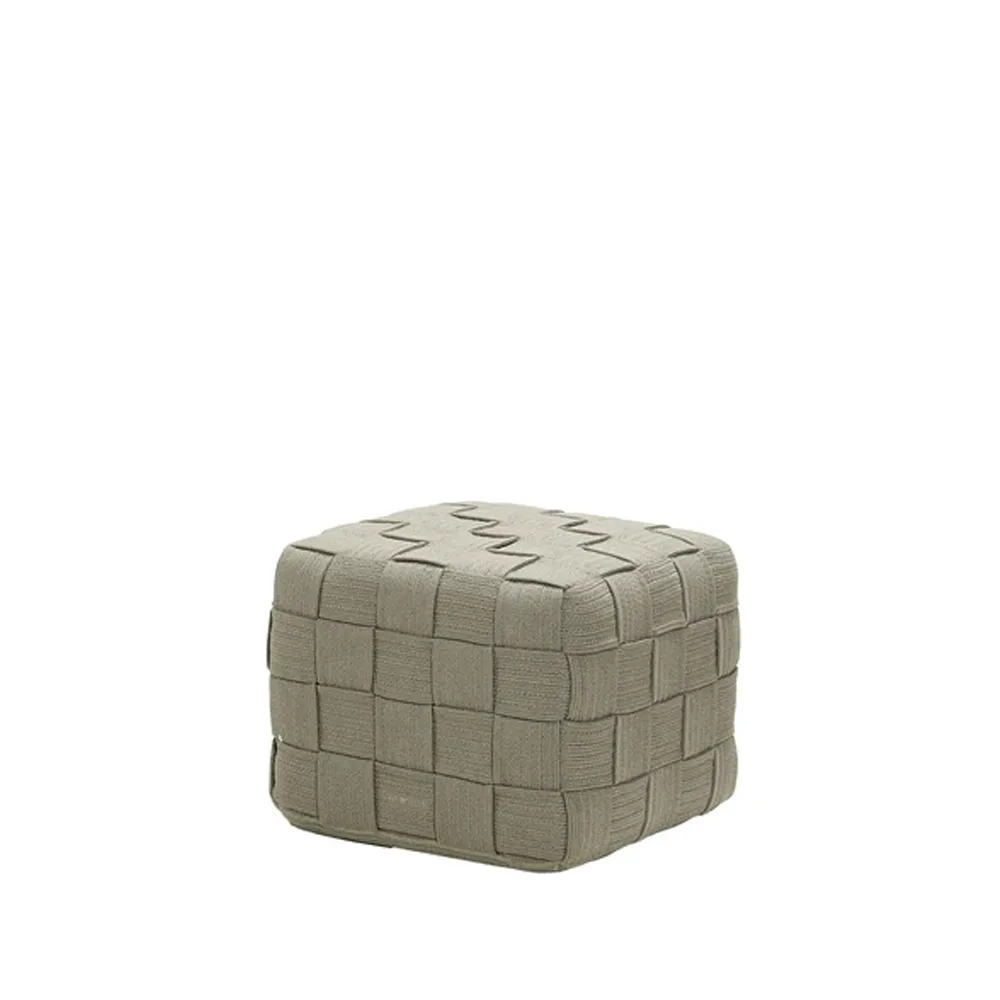 Tabouret Cube, Taupe Cane-line