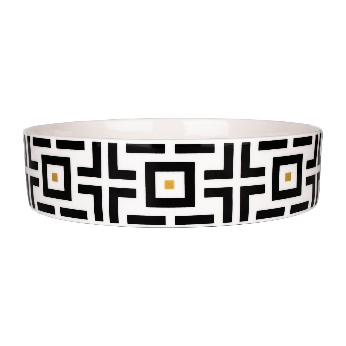 Carolina Gynning Bol DECO 1,5 litre Blanc-noir | Design Scandinave | Saladiers de service | Noir