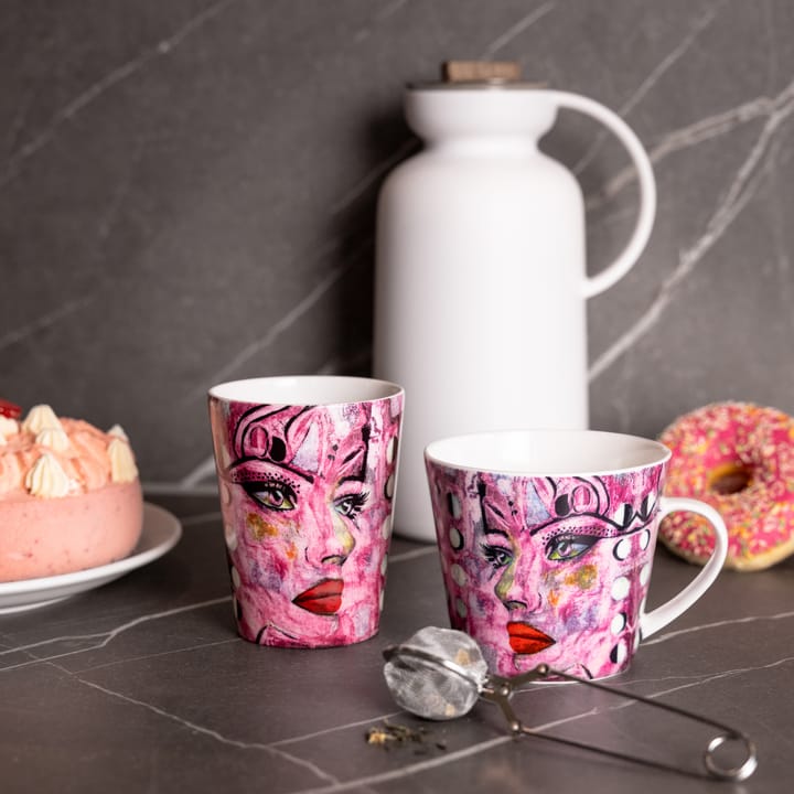 Mug Moonlight Queen 40 cl, Pink Carolina Gynning