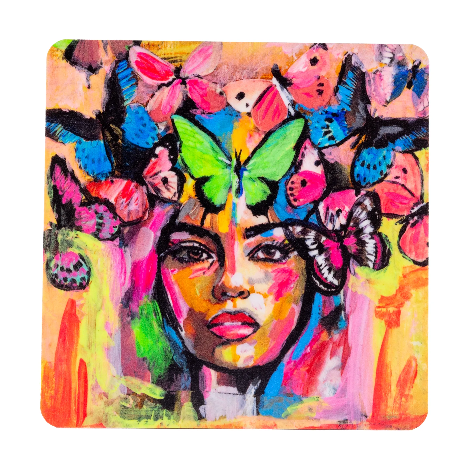 Sous-verre Coming Back to Life 9x9 cm, Multi Carolina Gynning