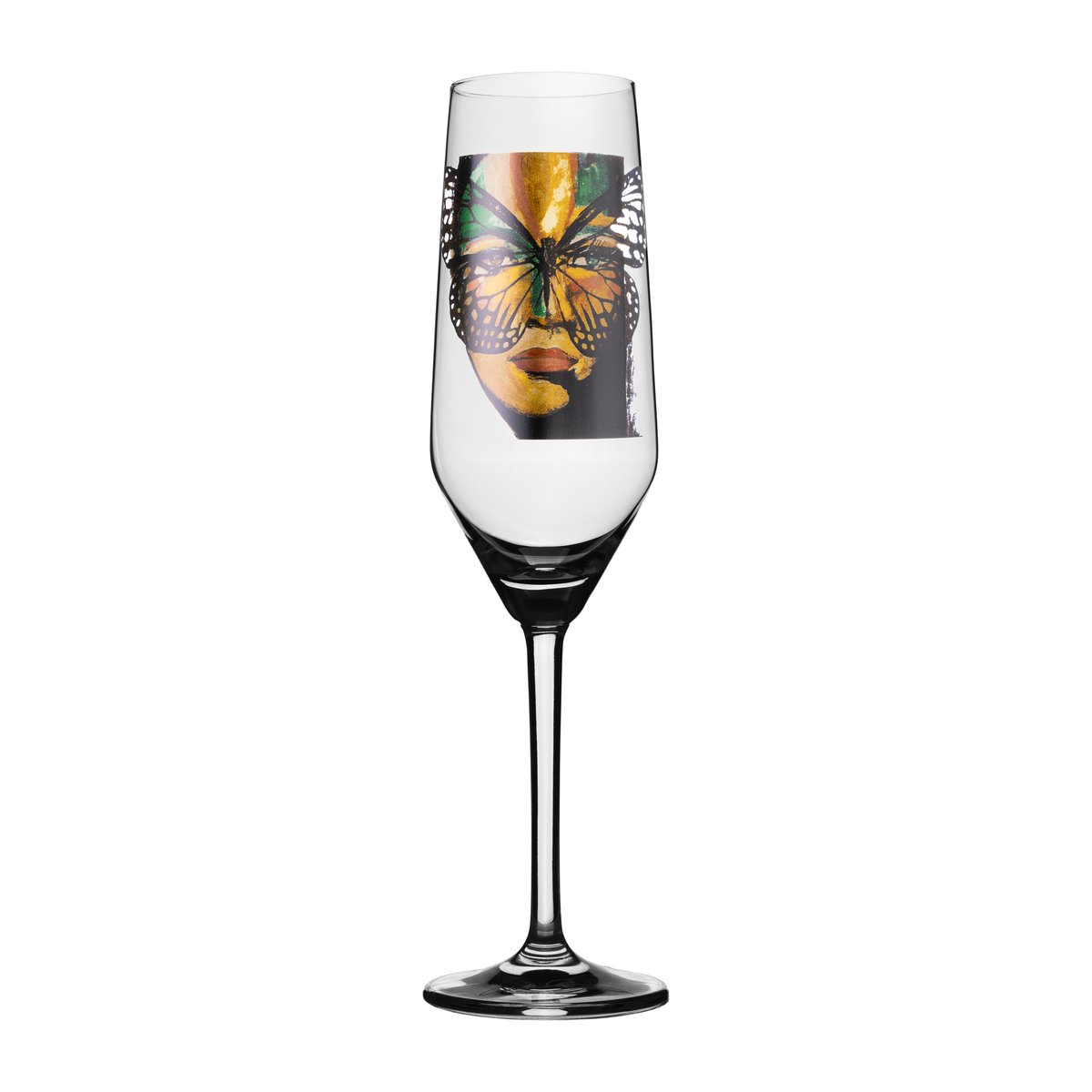 carolina gynning verre à champagne golden butterfly 30 cl clear