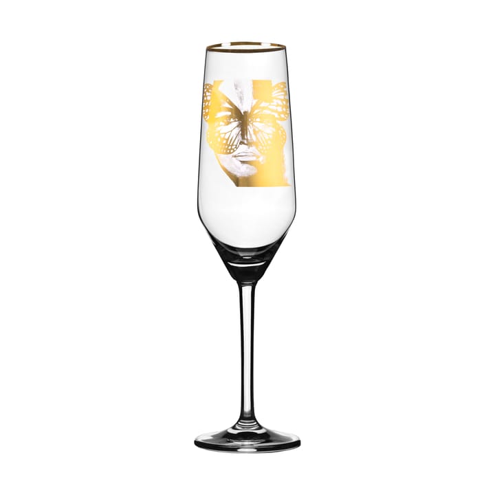 Verre à champagne Golden Butterfly 30 cl - Gold - Carolina Gynning