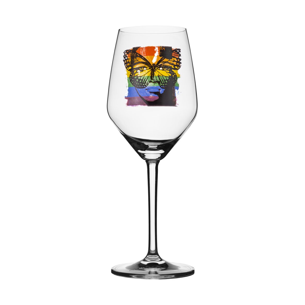 carolina gynning verre à vin rosé golden butterfly 40 cl hbtq