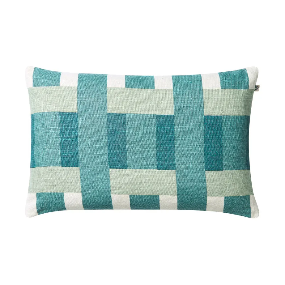 Coussin Benaras 40x60 cm, Heaven blue-aqua-palace blue Chhatwal & Jonsson