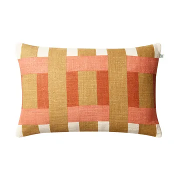 Coussin Benaras - Khaki-rose-apricot orange, 40x60 cm - Chhatwal & Jonsson